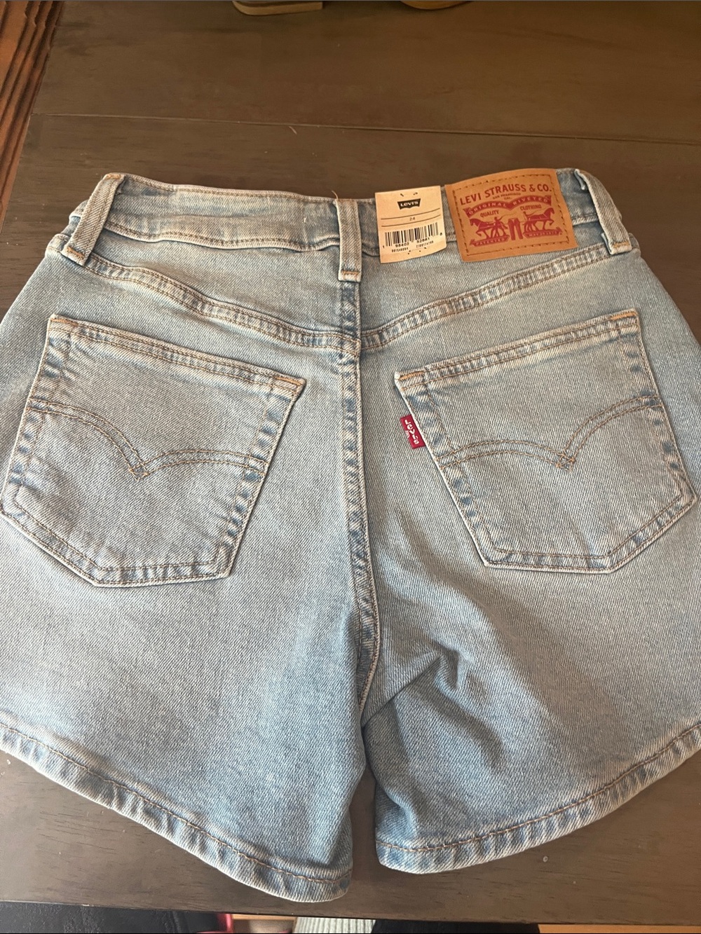 Levi's Women's Light Wash Denim Shorts